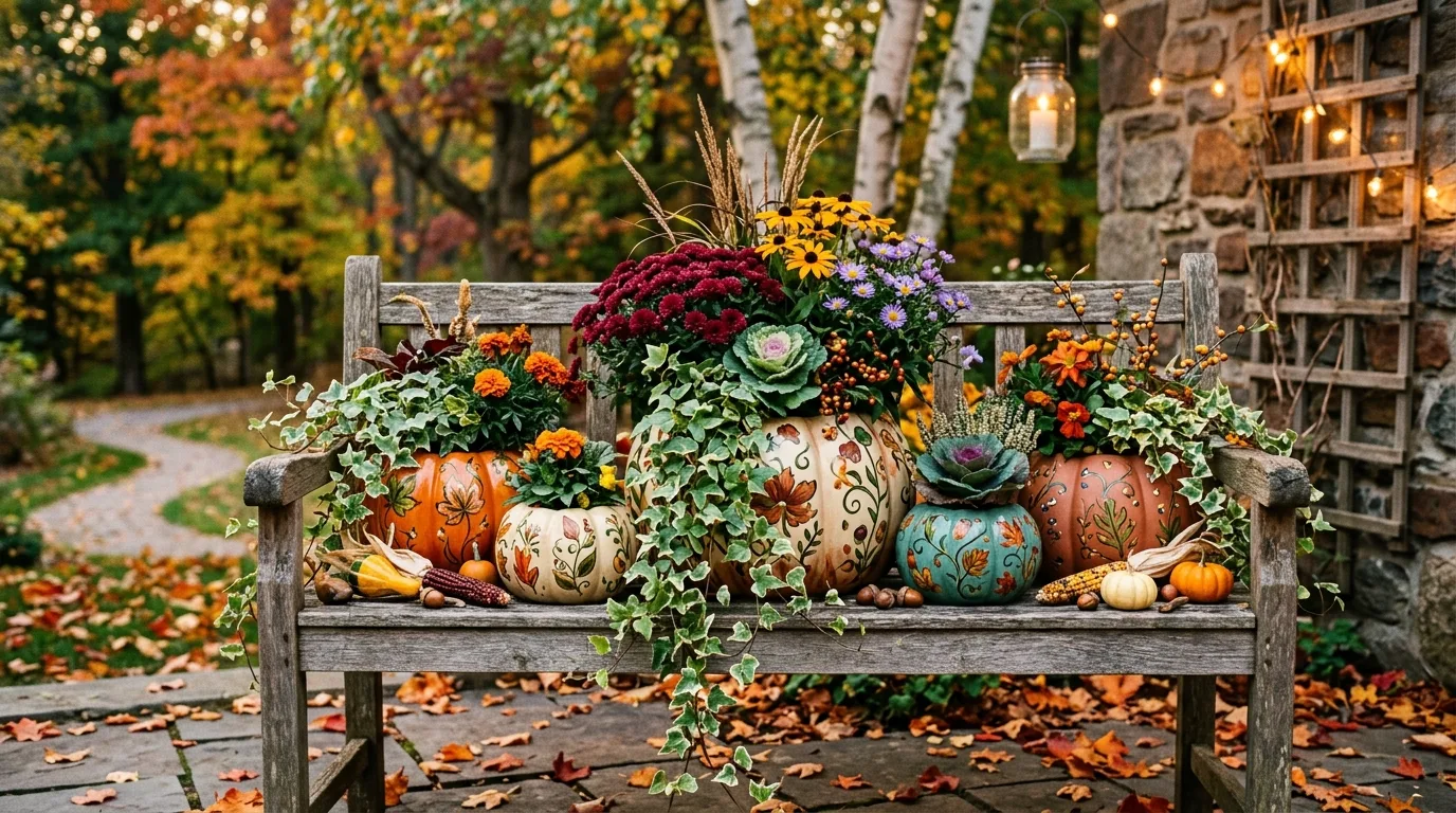 12 Adorable Cute Fall Plant Pot Ideas for Autumn Decor idea 4
