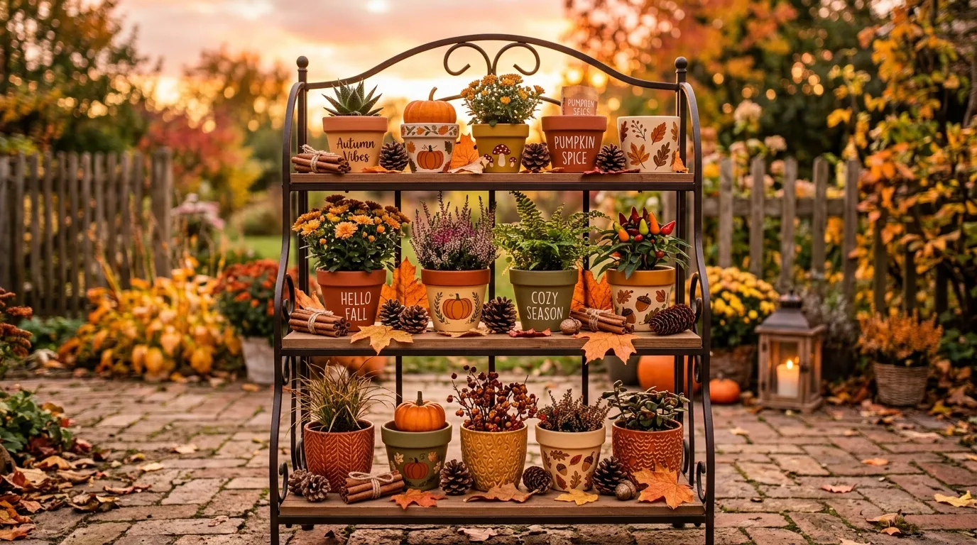 12 Adorable Cute Fall Plant Pot Ideas for Autumn Decor idea 6