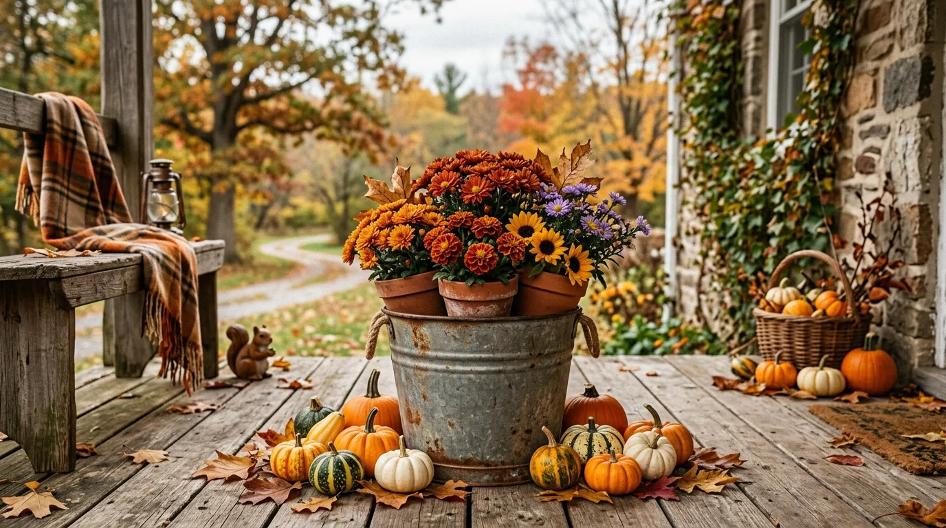 12 Adorable Cute Fall Plant Pot Ideas for Autumn Decor idea 9