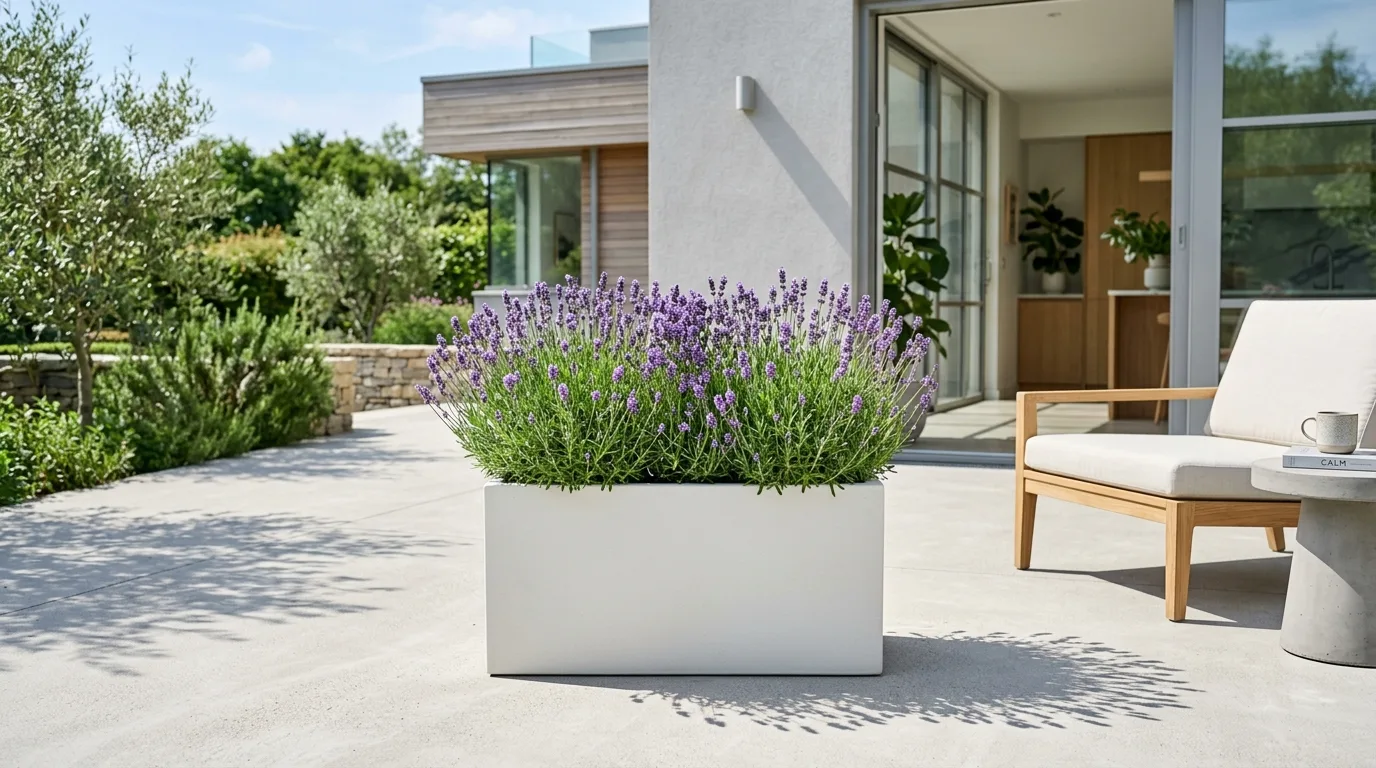12 Beautiful Lavender Planters for a Fragrant Patio Display idea 2