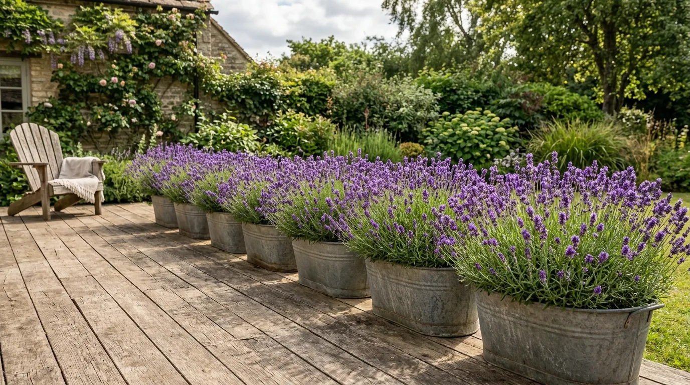 12 Beautiful Lavender Planters for a Fragrant Patio Display idea 3