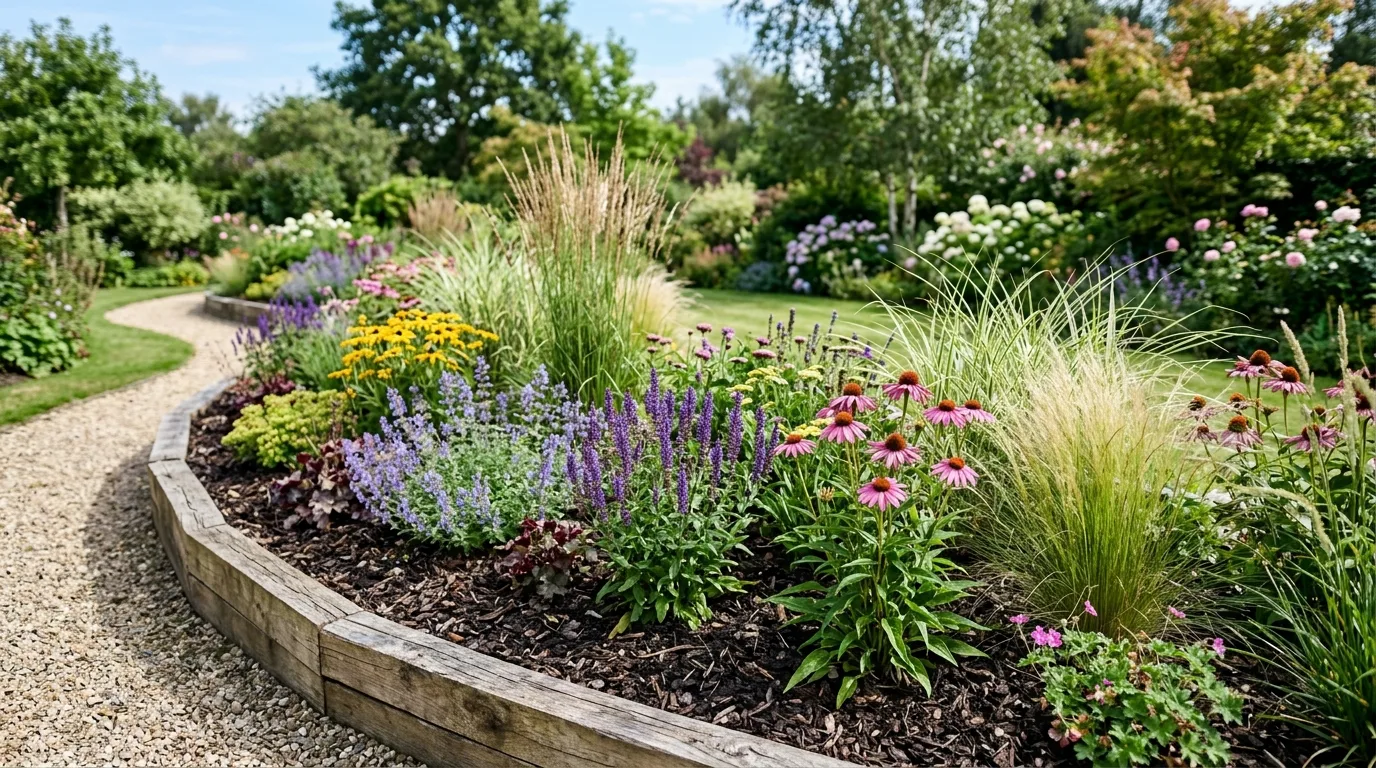 13 Beautiful Low Maintenance Garden Border Ideas for Busy Gardeners idea 8