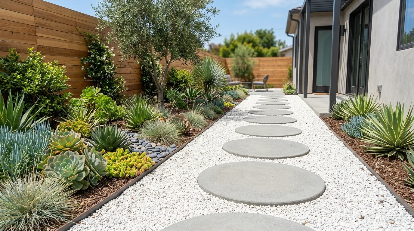 14 Beautiful Stepping Stone Pathway Ideas for Garden Charm idea 8