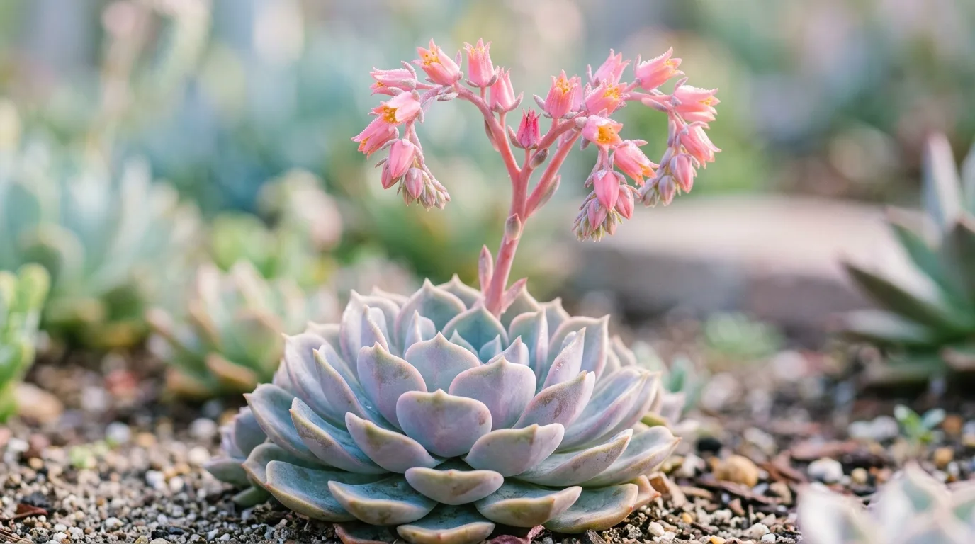 11 Beautiful Succulents with Pink Flowers for a Pop of Color