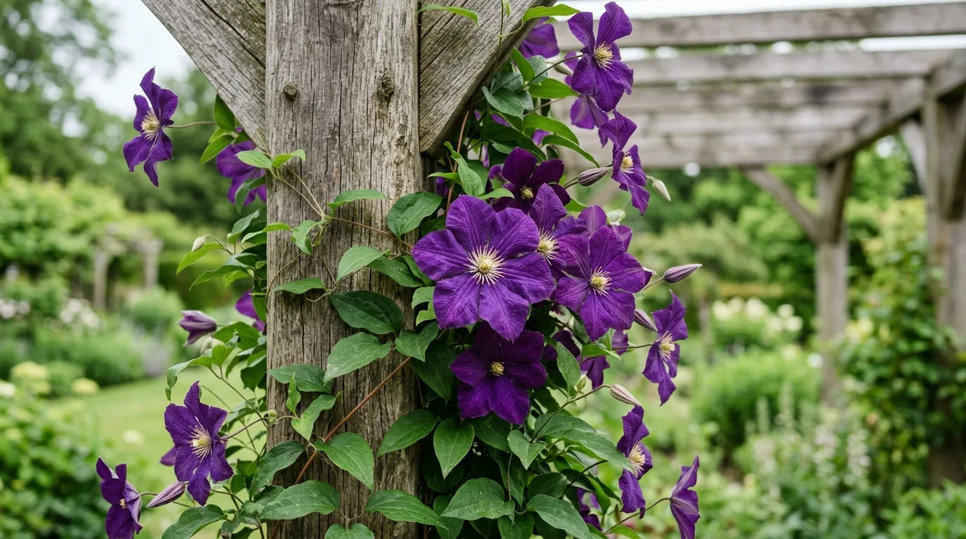 12 Beautiful Vine Plants with Purple Flowers for Vertical Interest idea 2