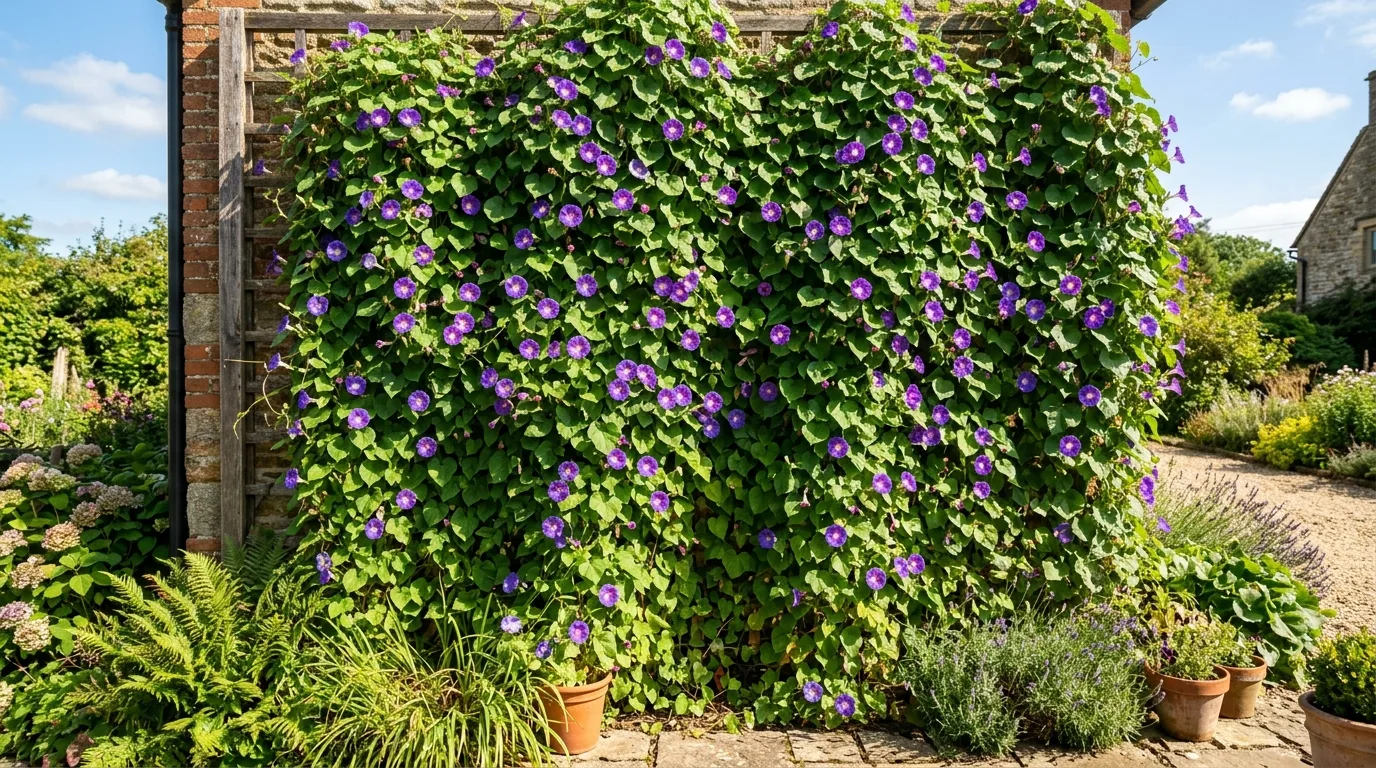 12 Beautiful Vine Plants with Purple Flowers for Vertical Interest idea 3