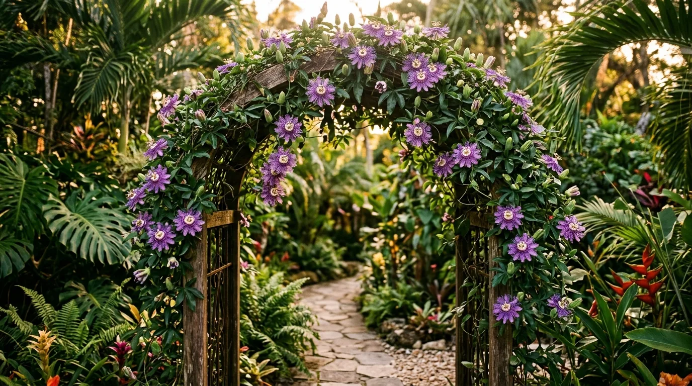 12 Beautiful Vine Plants with Purple Flowers for Vertical Interest idea 4