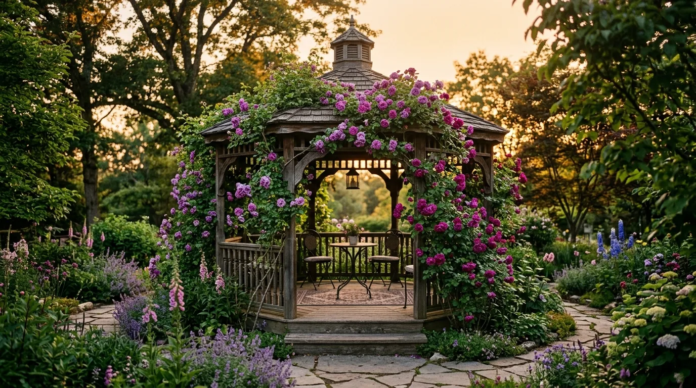 12 Beautiful Vine Plants with Purple Flowers for Vertical Interest idea 9