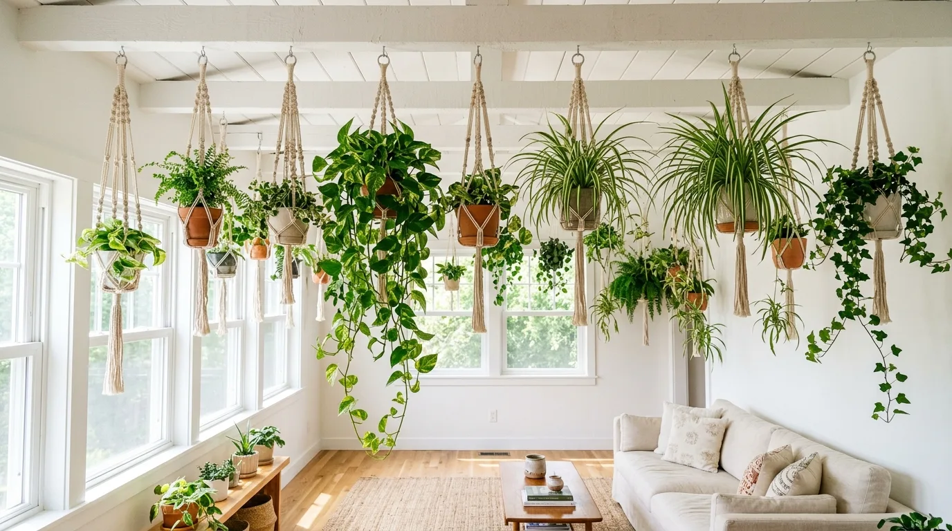 12 Best Hanging Plants to Brighten Your Ceiling and Save Space