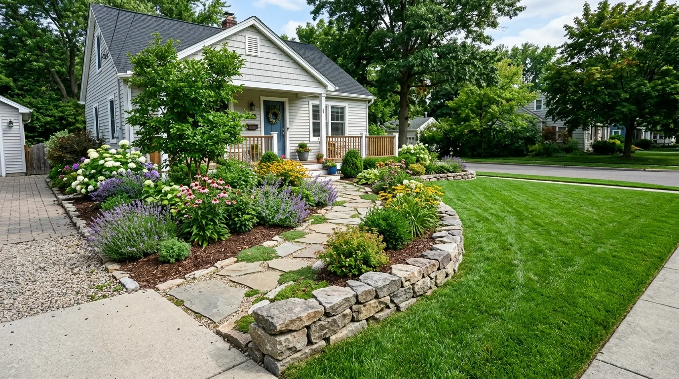 15 Budget Friendly Front Yard Landscaping Ideas That Look Expensive idea 13