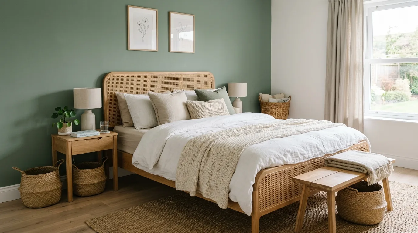 13 Calming Sage Green Boho Bedroom Ideas You'll Love idea 2