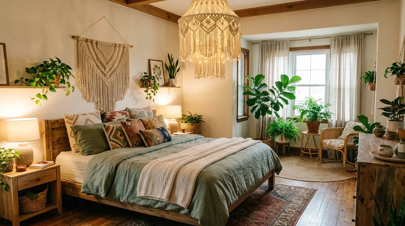 13 Calming Sage Green Boho Bedroom Ideas You'll Love idea 5