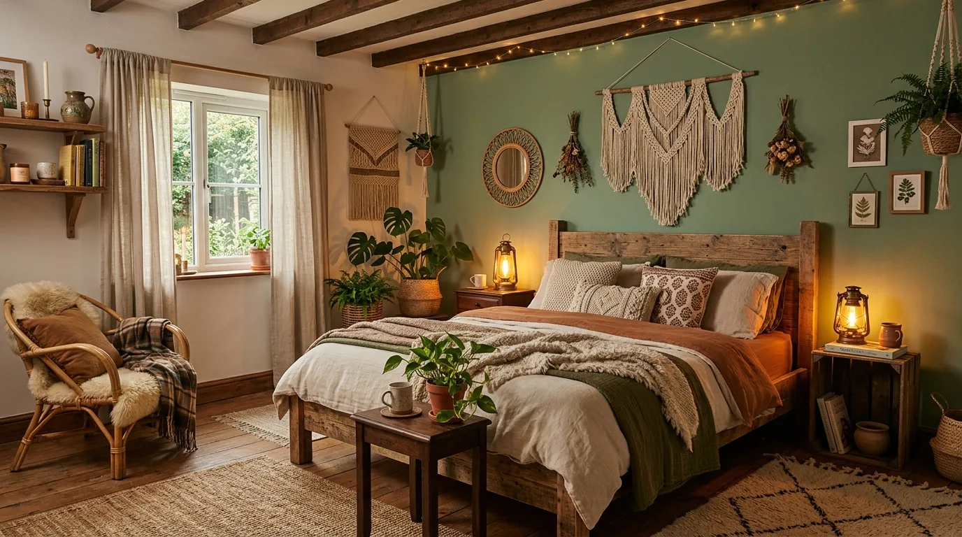 13 Calming Sage Green Boho Bedroom Ideas You'll Love idea 7