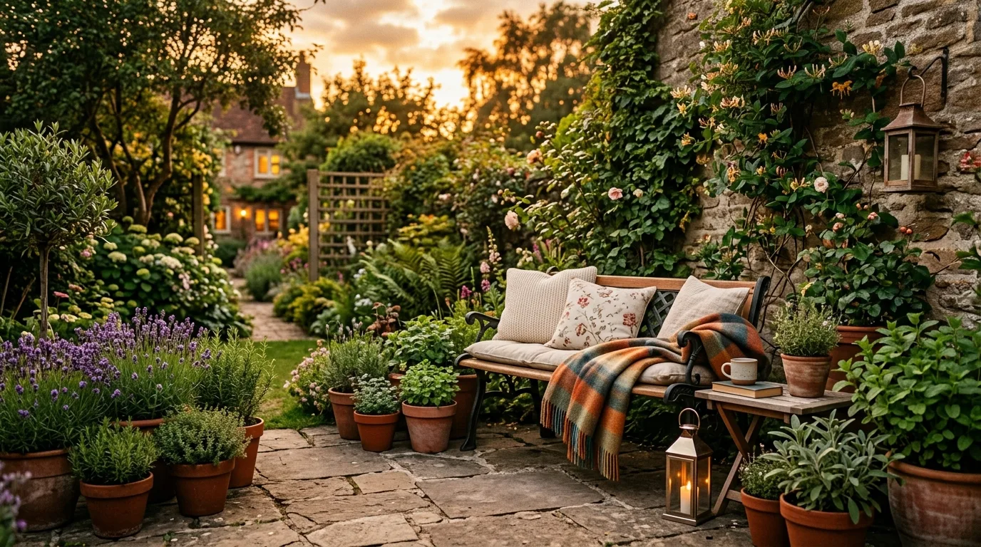 12 Charming Cozy Garden Bench Ideas for Relaxing Outdoors idea 4