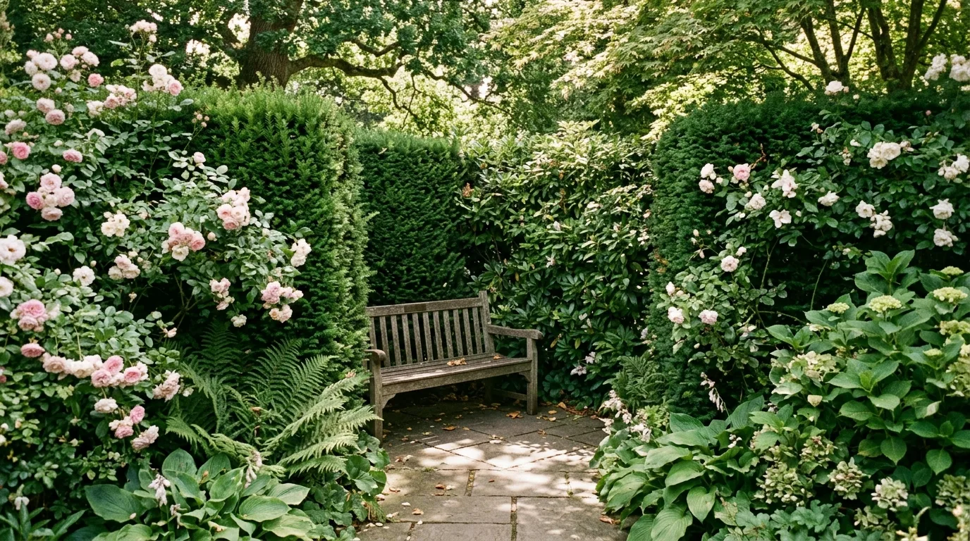 12 Charming Cozy Garden Bench Ideas for Relaxing Outdoors idea 11