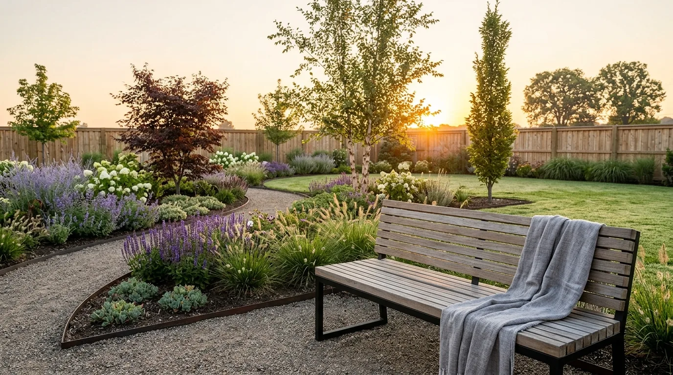 12 Charming Cozy Garden Bench Ideas for Relaxing Outdoors idea 12