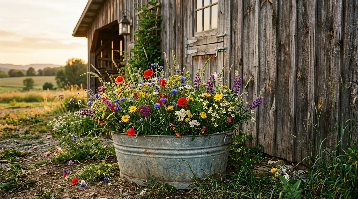 14 Charming Rustic Planter Ideas for Farmhouse Garden Style idea 2