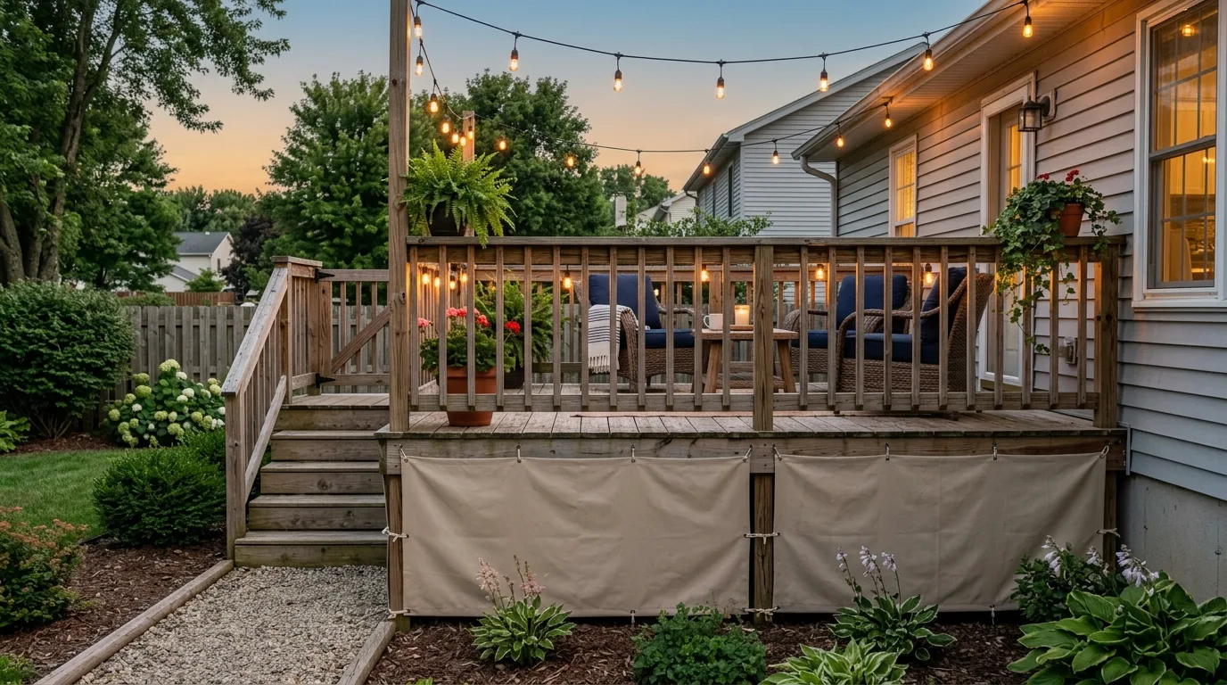 11 Cheap Deck Skirting Ideas for a Polished Look idea 10