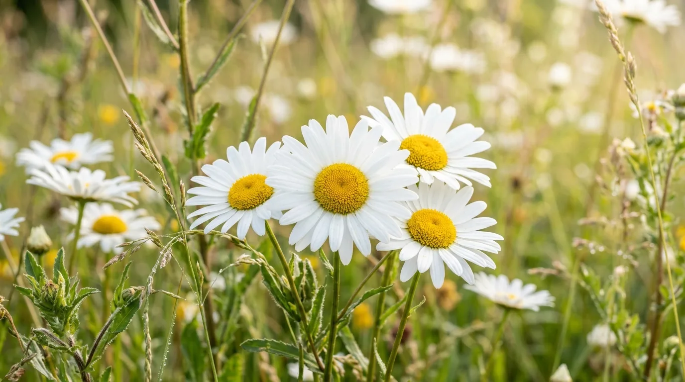 11 Cheerful White Flowers with Yellow Center Identification