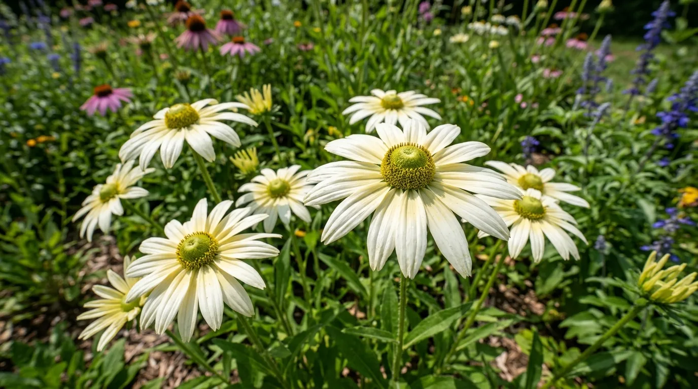 11 Cheerful White Flowers with Yellow Center Identification idea 4