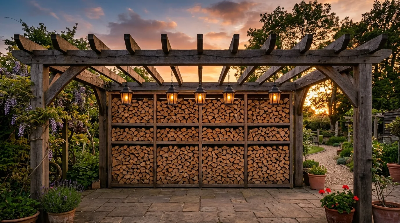 14 Clever Firewood Storage Ideas for Outdoors and Porches idea 6