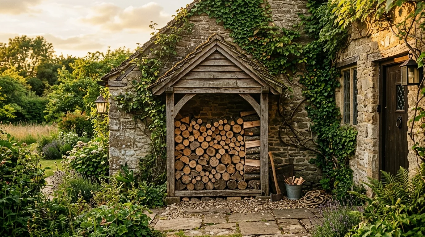 14 Clever Firewood Storage Ideas for Outdoors and Porches idea 10