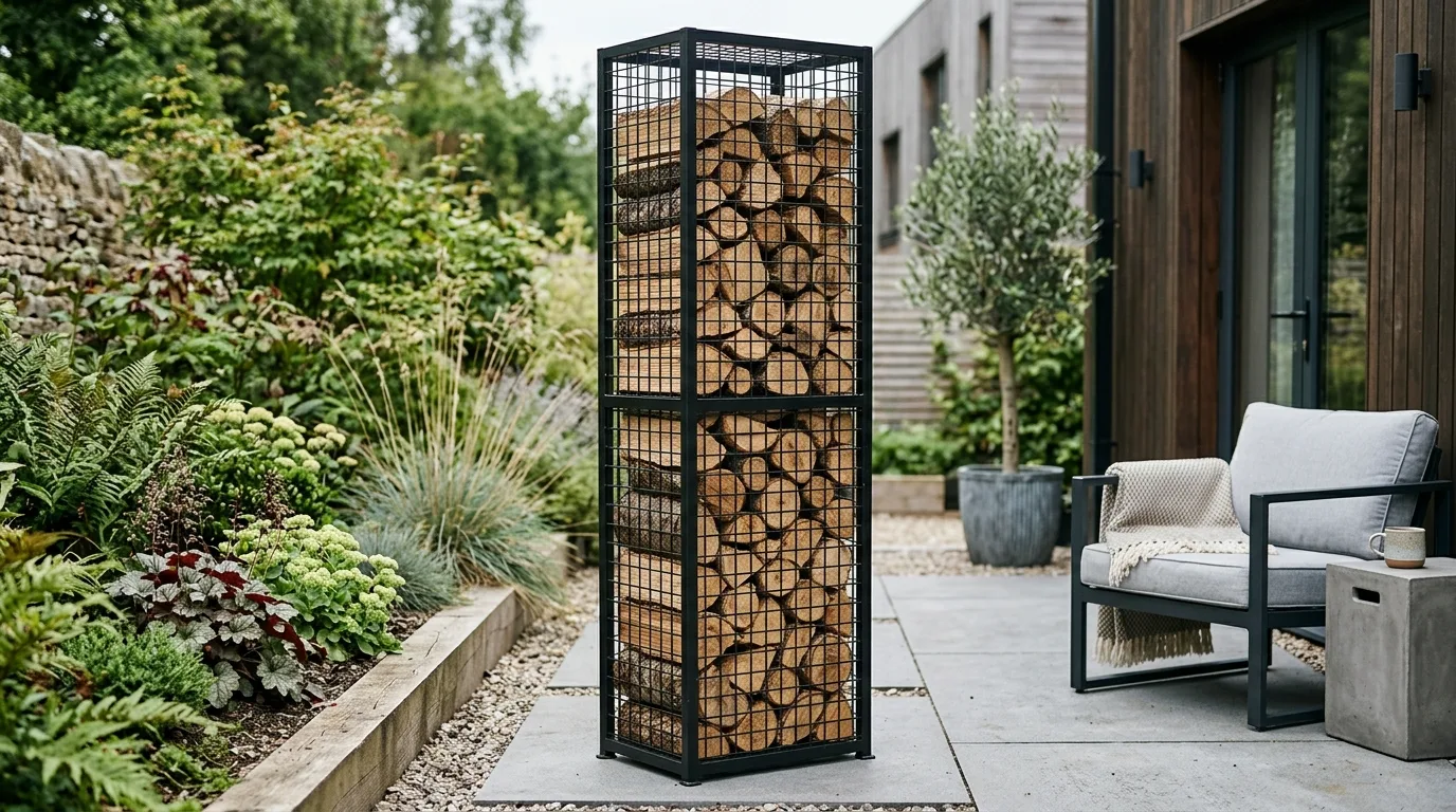 14 Clever Firewood Storage Ideas for Outdoors and Porches idea 11