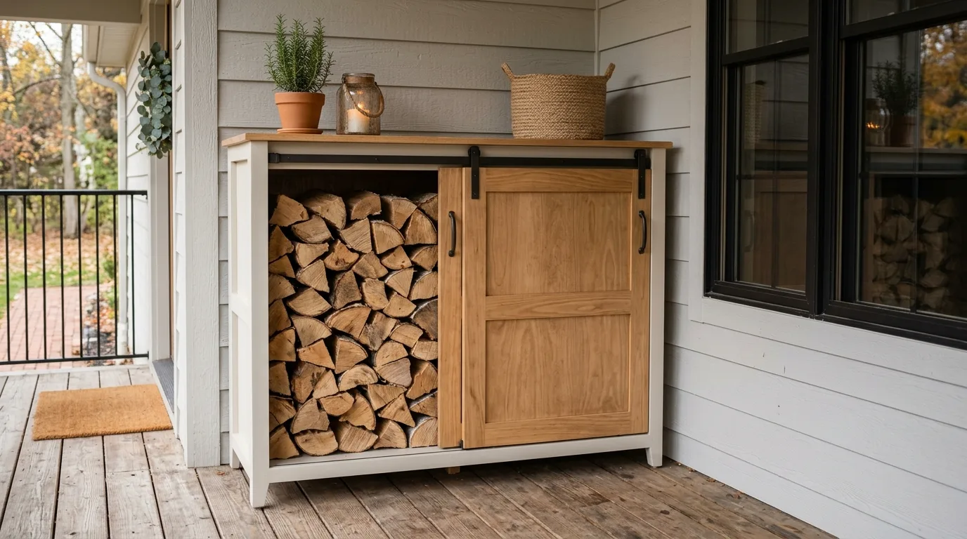 14 Clever Firewood Storage Ideas for Outdoors and Porches idea 13