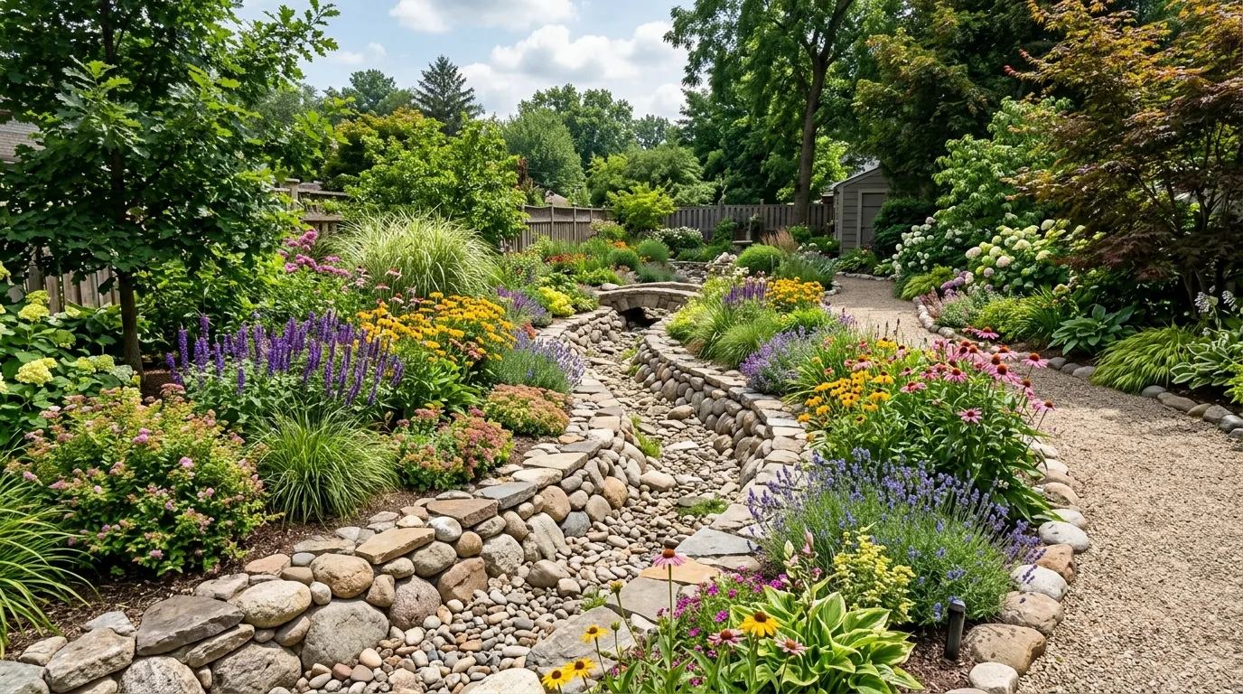 13 Clever Ways to Make a Drainage Ditch Look Good idea 2