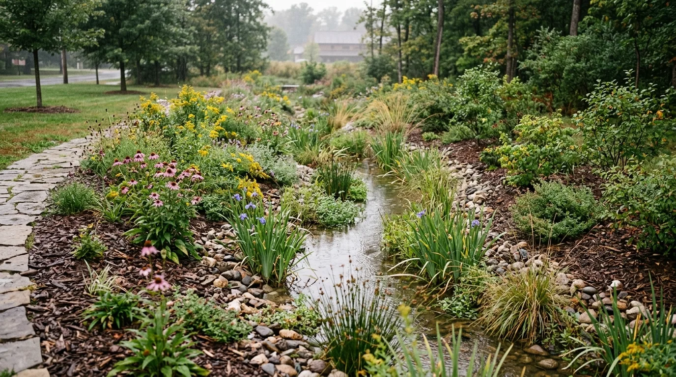 13 Clever Ways to Make a Drainage Ditch Look Good idea 4