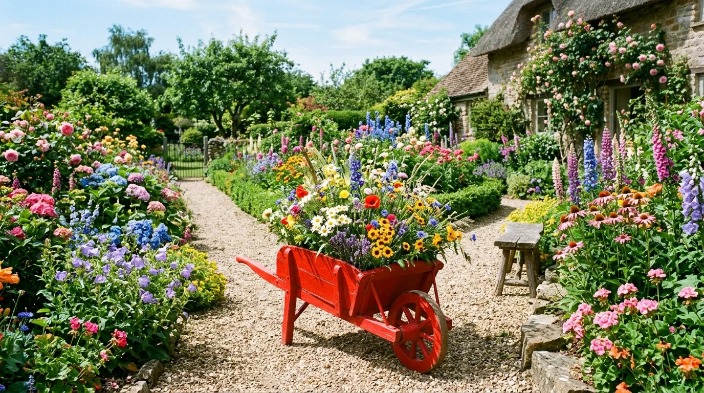 12 Clever Wheelbarrow Planter Ideas for Mobile Garden Charm idea 6