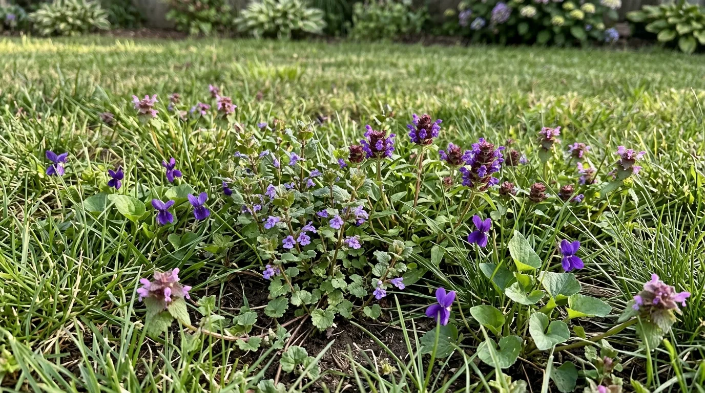 11 Common Lawn Weeds with Purple Flowers Identification idea 10