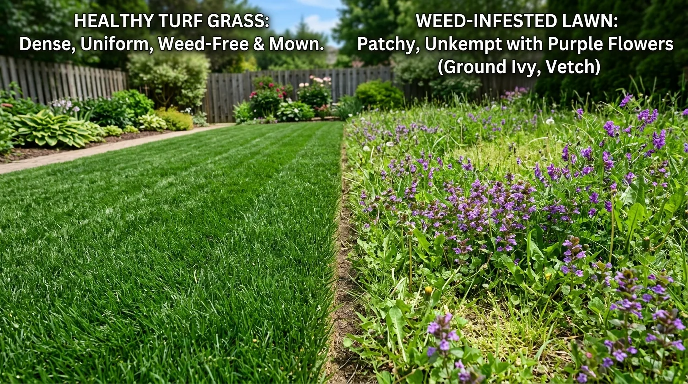 11 Common Lawn Weeds with Purple Flowers Identification idea 11