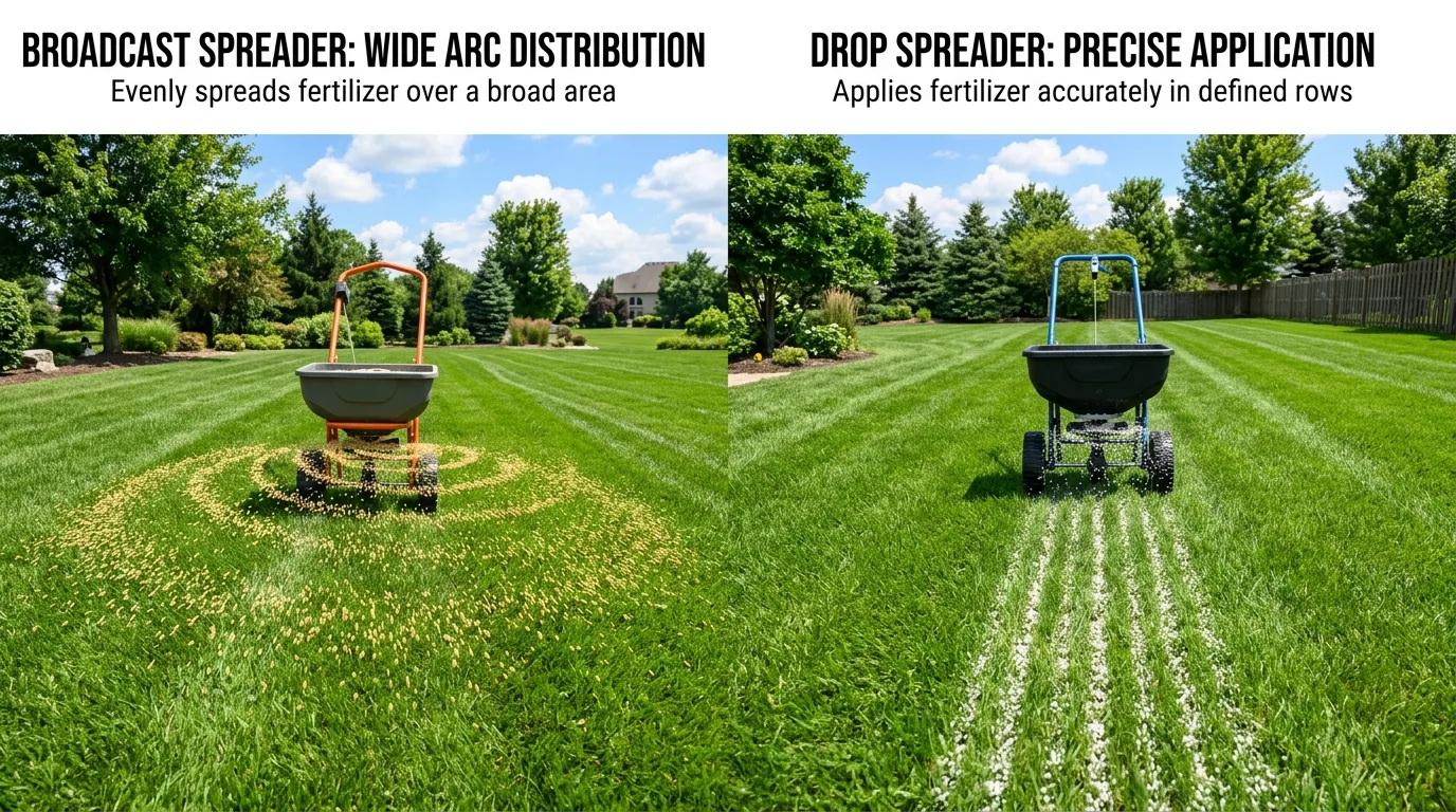 12 Comparison Guide Broadcast vs Drop Spreader for Fertilizer