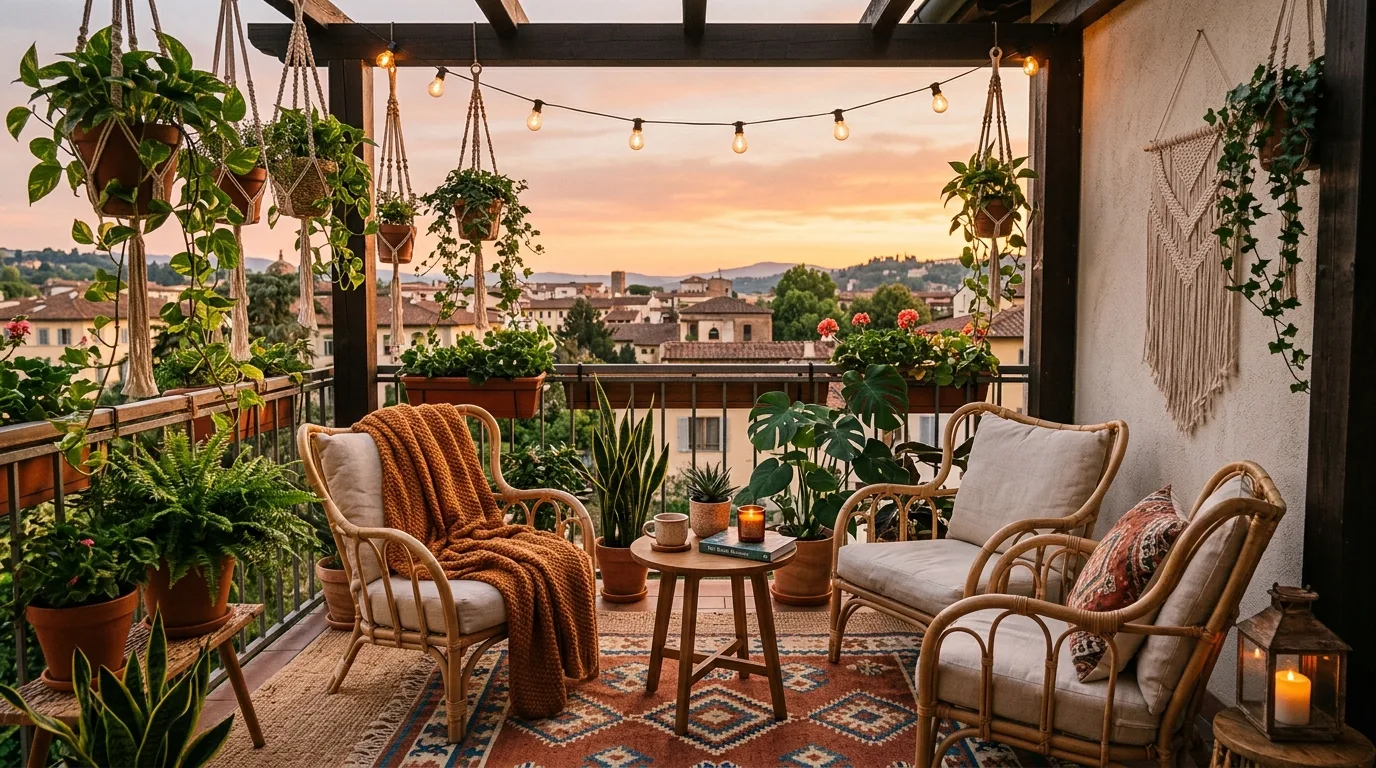 14 Cozy Boho Balcony Garden Ideas That You Can Create