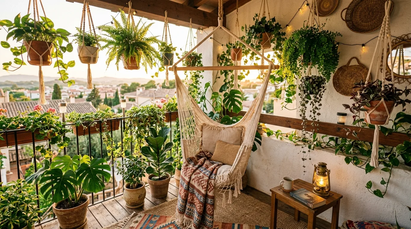 14 Cozy Boho Balcony Garden Ideas That You Can Create idea 4