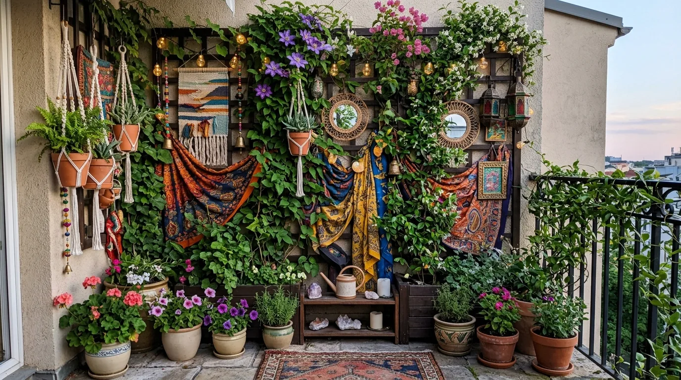 14 Cozy Boho Balcony Garden Ideas That You Can Create idea 11