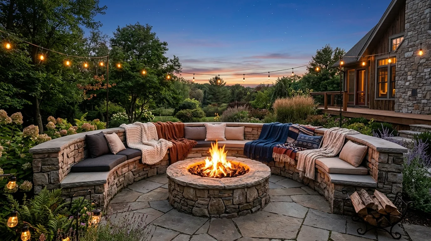 13 Cozy Outdoor Fire Pit Area Ideas for Backyard Gatherings idea 11