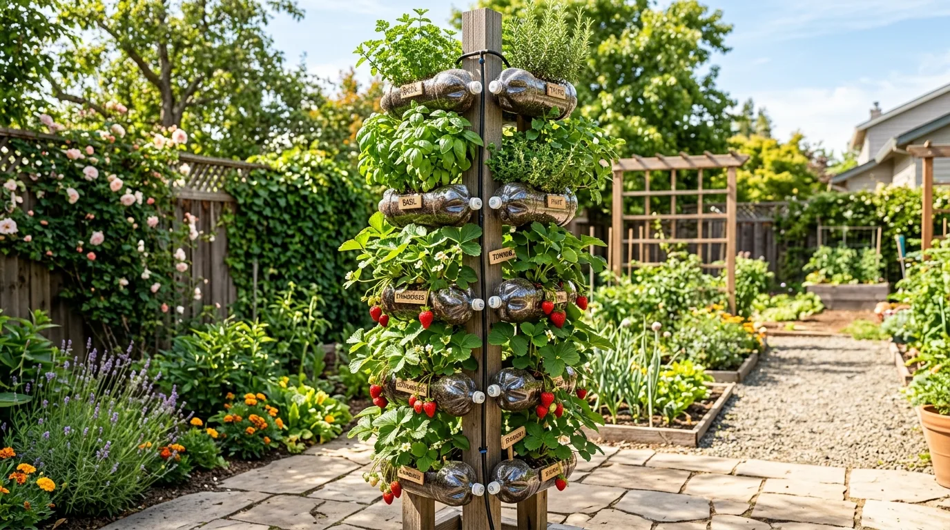 13 Creative Garden Ideas Using Plastic Bottles for Upcycling idea 6
