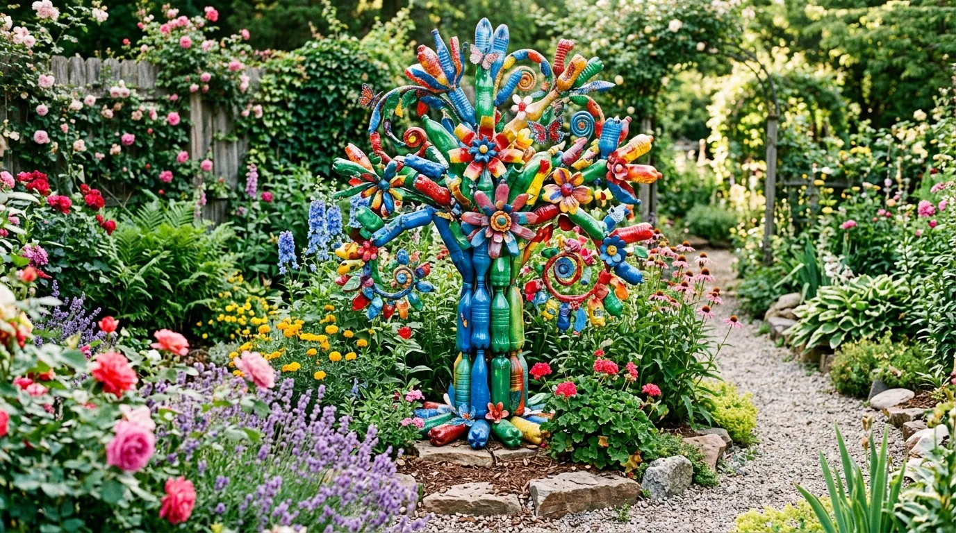 13 Creative Garden Ideas Using Plastic Bottles for Upcycling idea 12