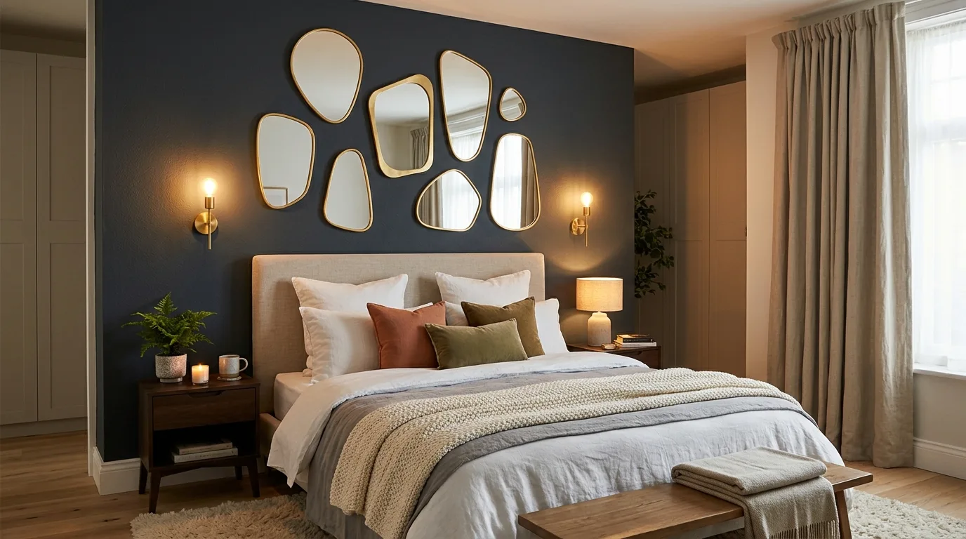 14 Creative Irregular Asymmetrical Wall Mirror Decor Ideas idea 3