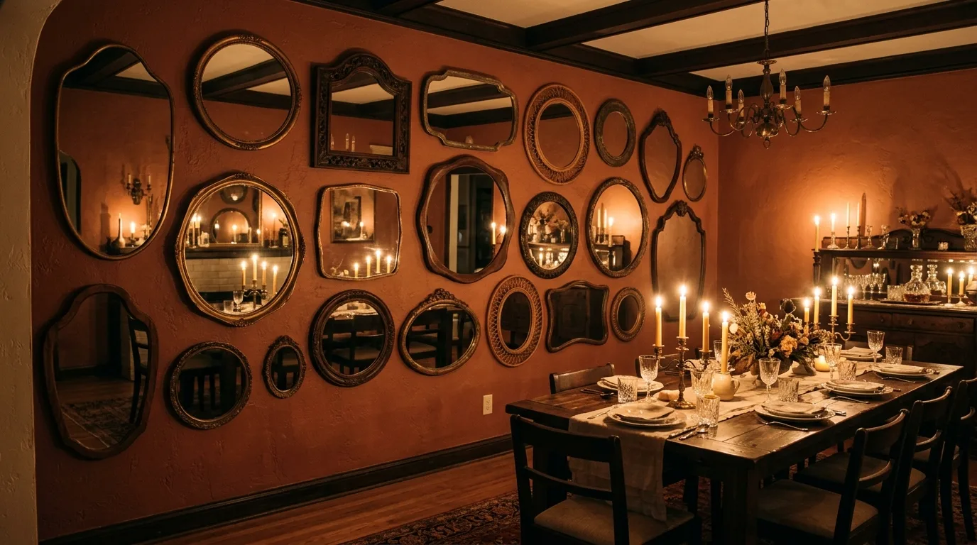 14 Creative Irregular Asymmetrical Wall Mirror Decor Ideas idea 5