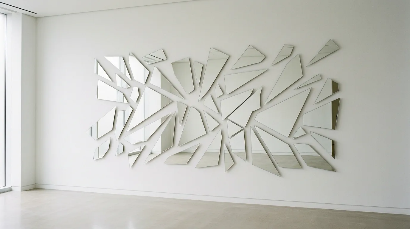 14 Creative Irregular Asymmetrical Wall Mirror Decor Ideas idea 6