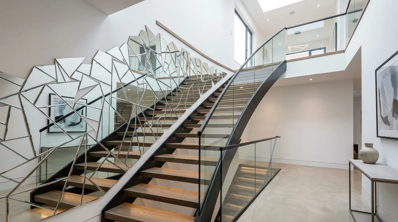 14 Creative Irregular Asymmetrical Wall Mirror Decor Ideas idea 7