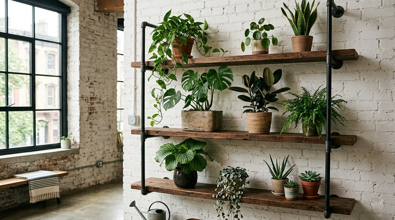 14 Creative Plant Wall Shelf Ideas for Indoor Jungle Vibes idea 6