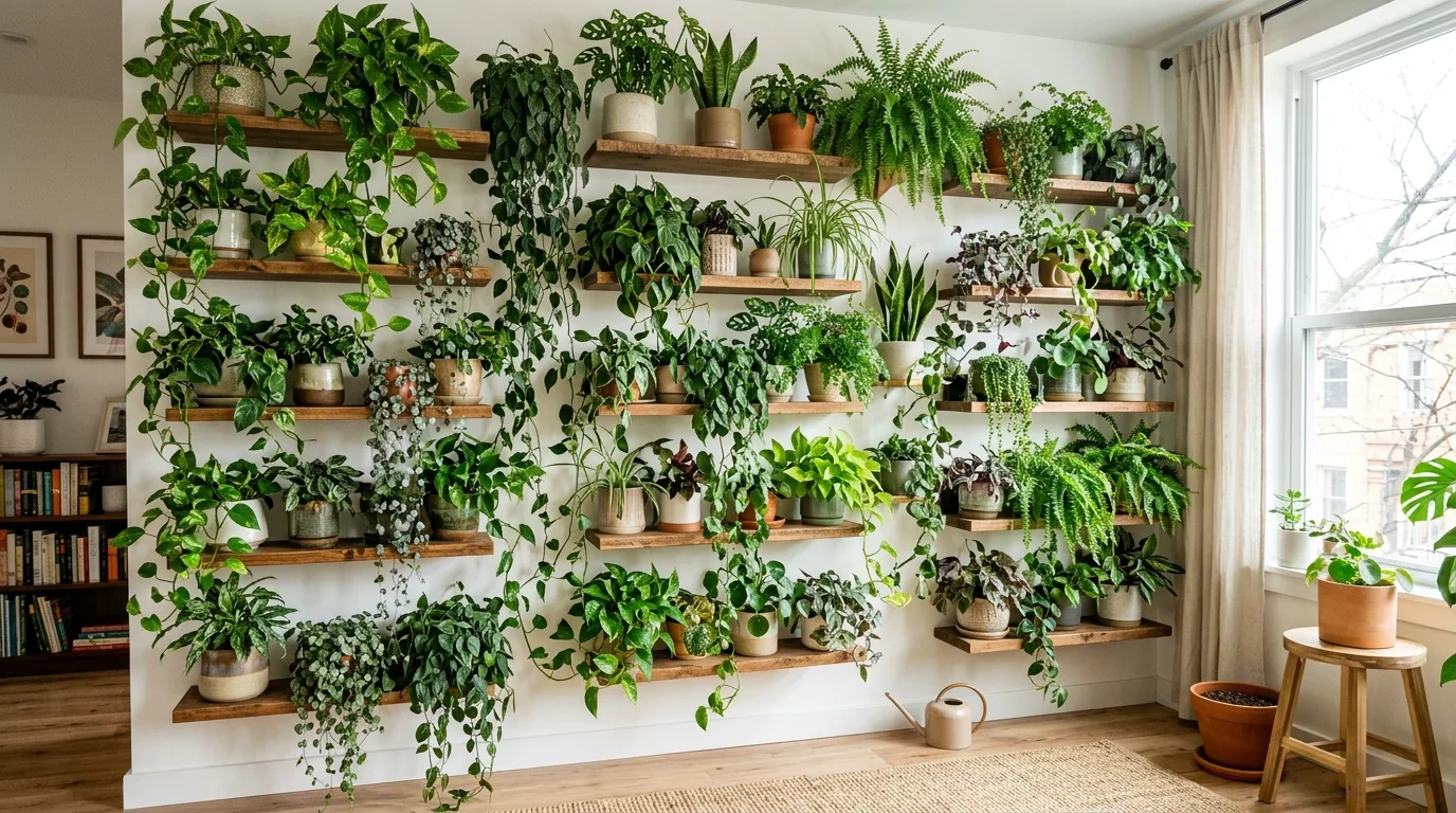 14 Creative Plant Wall Shelf Ideas for Indoor Jungle Vibes idea 7