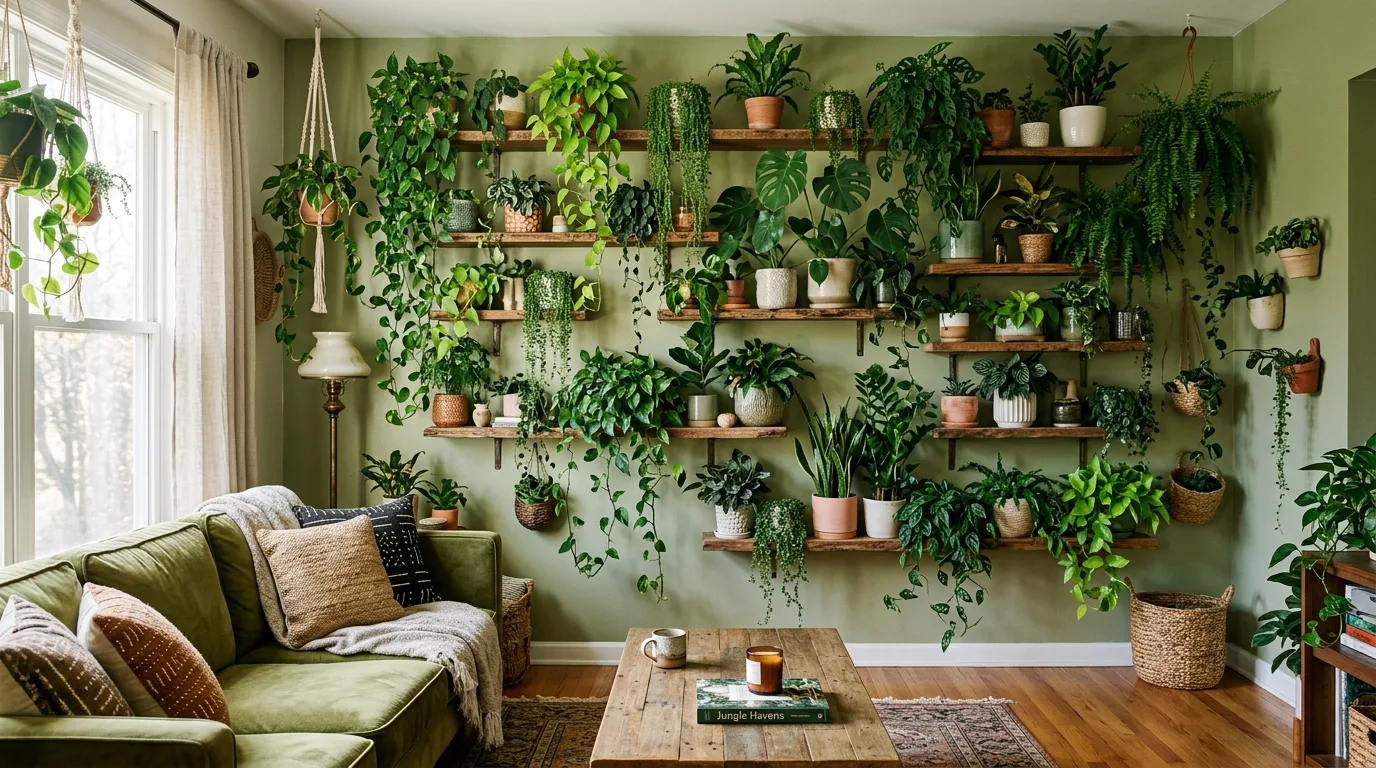 14 Creative Plant Wall Shelf Ideas for Indoor Jungle Vibes idea 8
