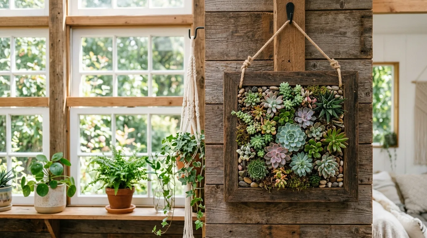 14 Creative Succulent Wall Art Ideas with Old Picture Frames idea 6