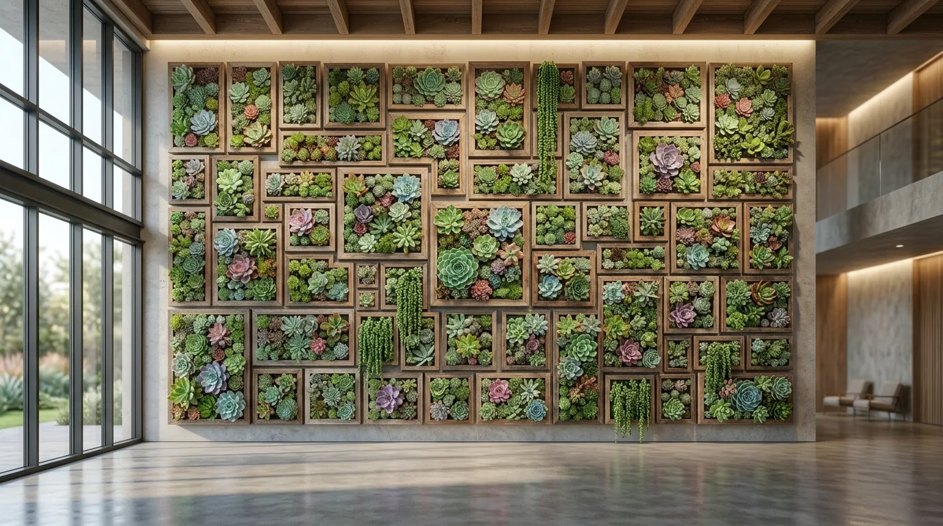 14 Creative Succulent Wall Art Ideas with Old Picture Frames idea 14