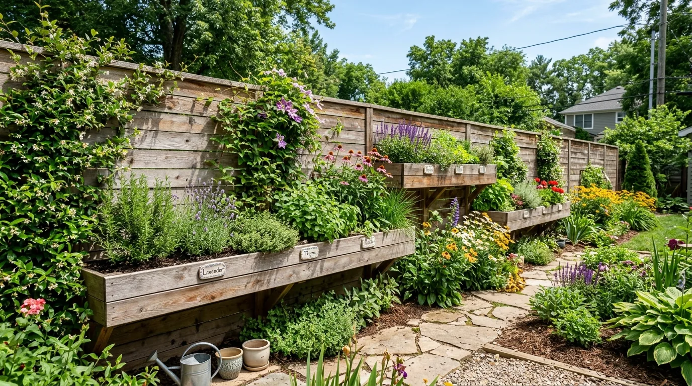 13 Creative Ways to Plant Along Your Fence Line for Privacy idea 4